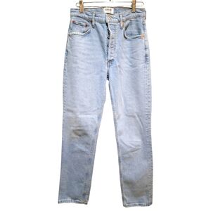 AGOLDE women's jeans Riley Long  size 26 light blue wash